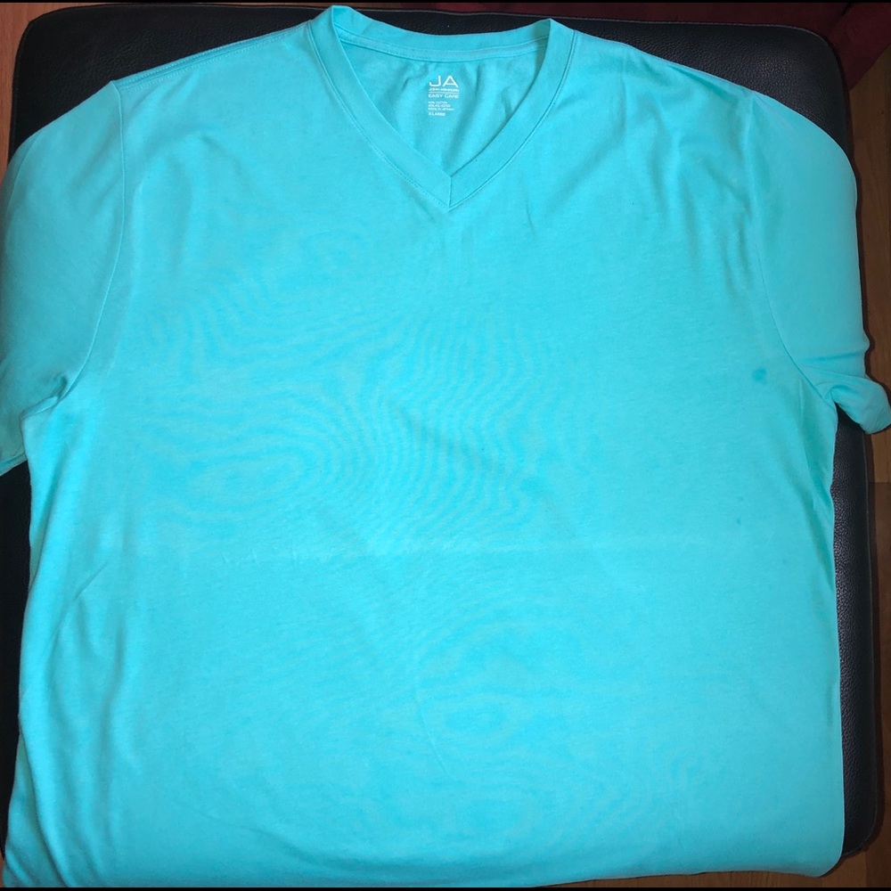 Light blue V-neck T-shirt